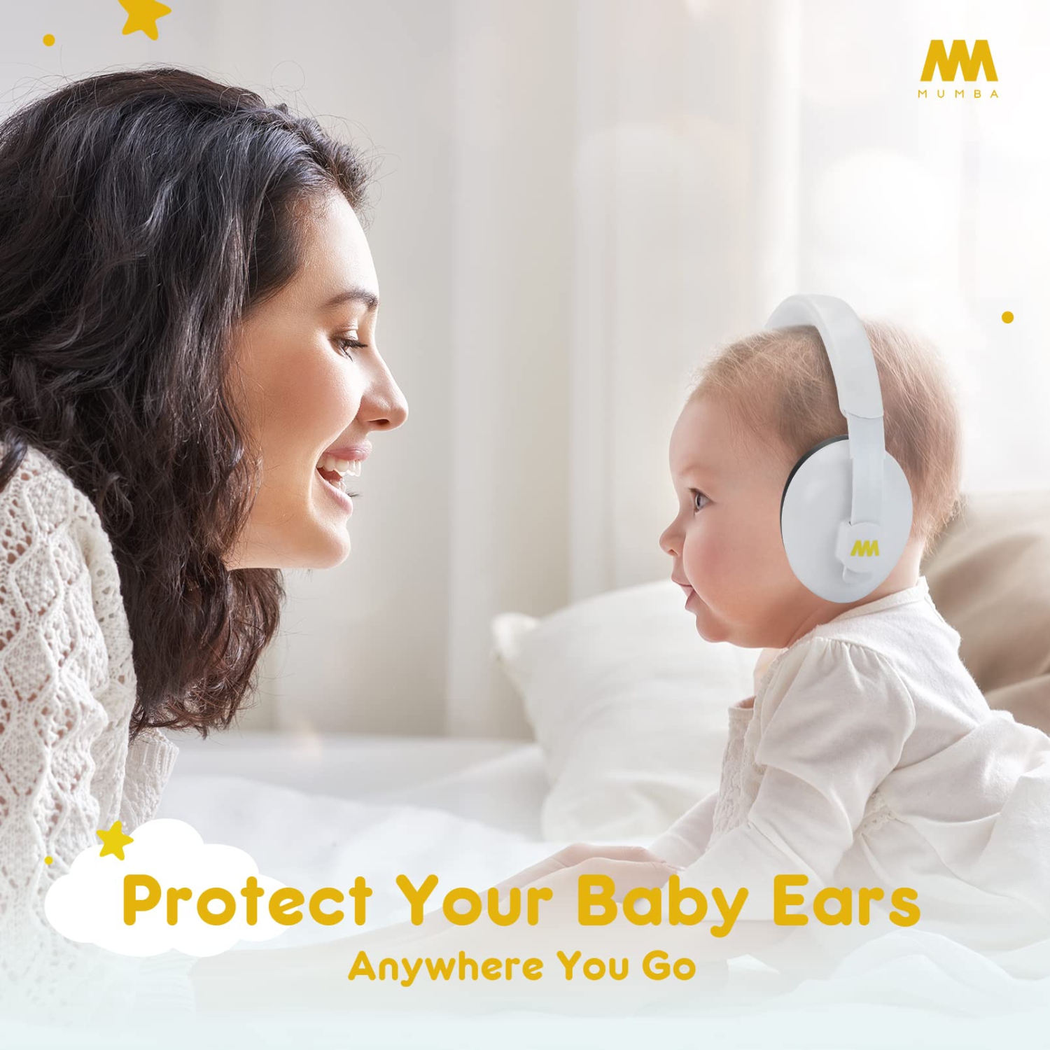 Baby Ear Protection Noise Cancelling Headphones for Babies and Toddlers - Mumba Baby Earmuffs - Ages 3-24+ Months