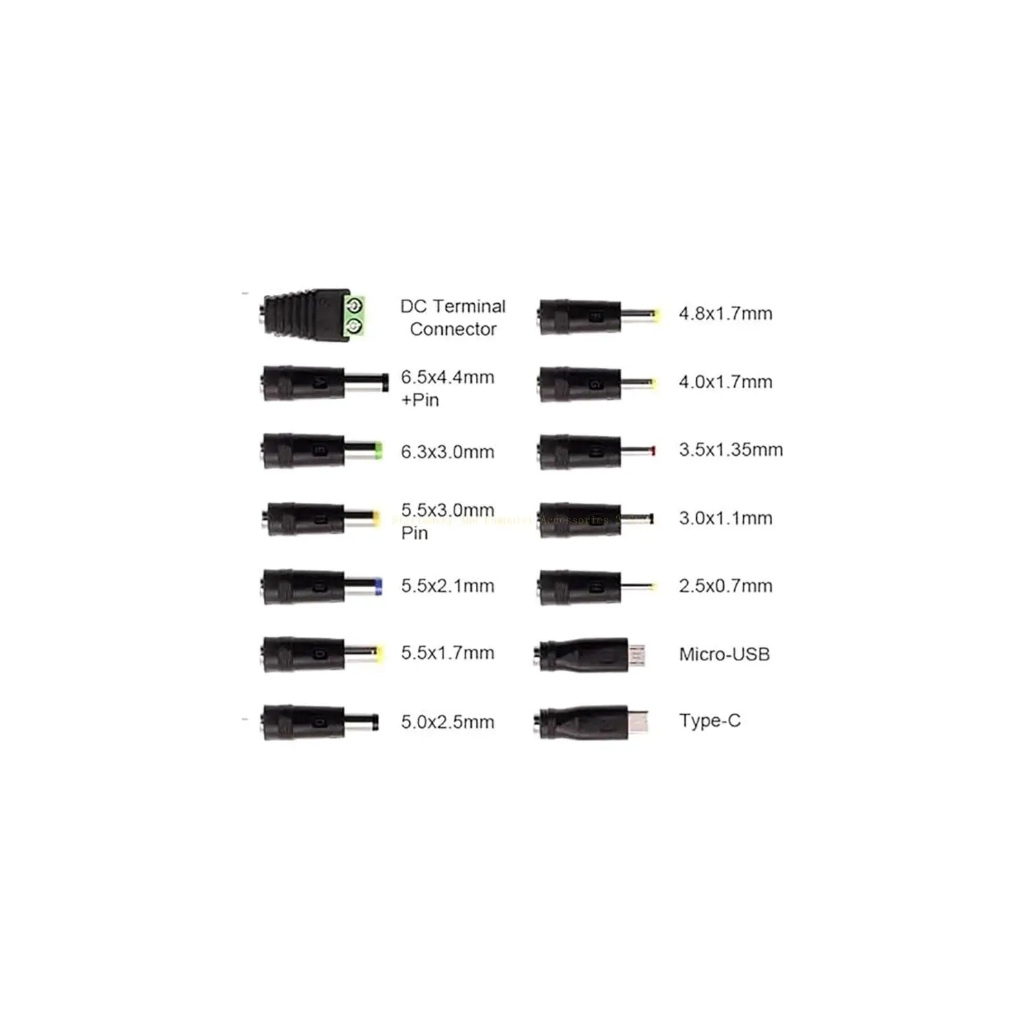 30W Universal AC DC Adapter 3V 4.5V 5V 6V 7.5V 9V 12V Adjustable Power Supply with USB 5V/2.1A, 15 Straight Tips & Polarity Converter for LED Strip,