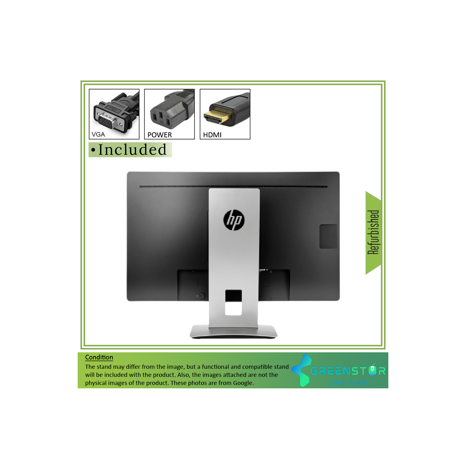 Refurbished(Good) - HP EliteDisplay E232 23" 1920x1080 FHD LED Backlight LCD IPS Monitor