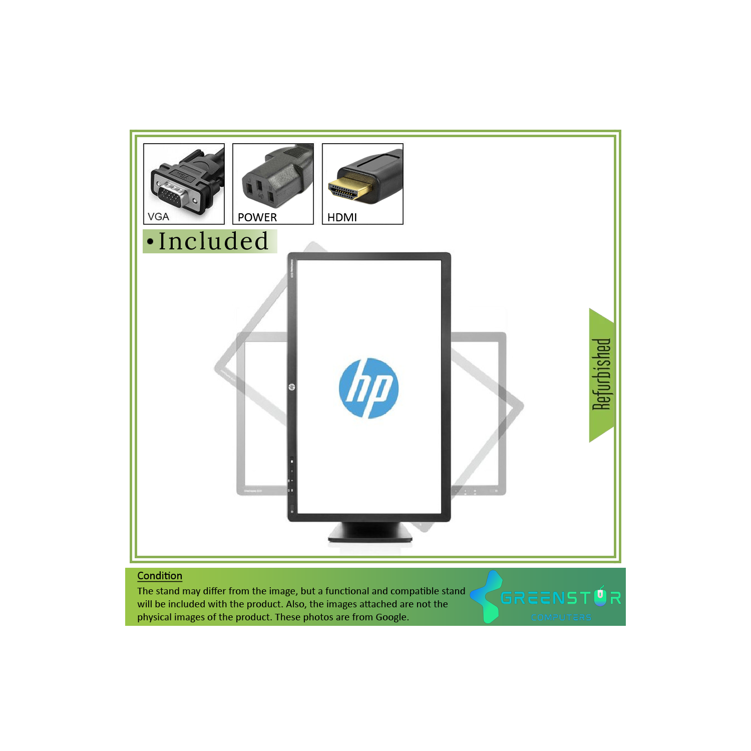 Refurbished(Good) - HP EliteDisplay E232 23" 1920x1080 FHD LED Backlight LCD IPS Monitor