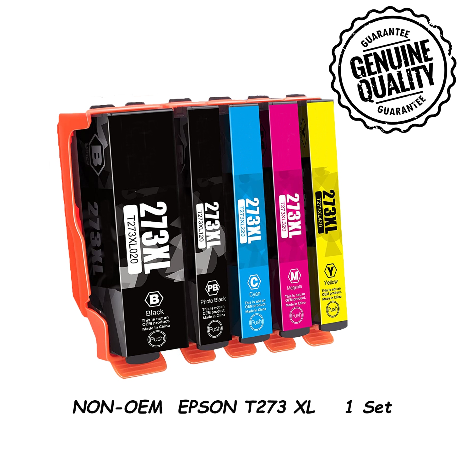 1Set Compatible Ink Cartridge Replacement for Epson T273 273 XL to use with Expression Premium XP-520 XP-600 XP-610 XP-620 XP-800 XP-810 XP-820