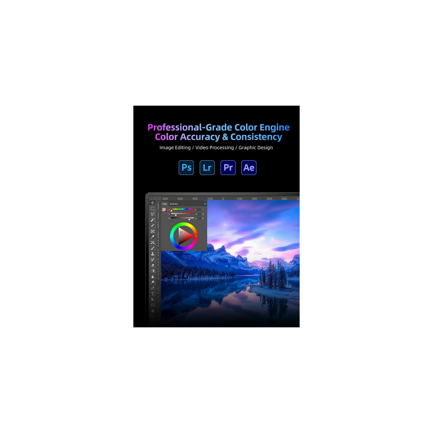 UPERFECT QLED Portable Gaming Monitor 15.6", Newsoul 100% DCI-P3 500nit 10bit FHD 1080P Laptop Screen Ultra-slim, External Gaming Monitor W/ Type C