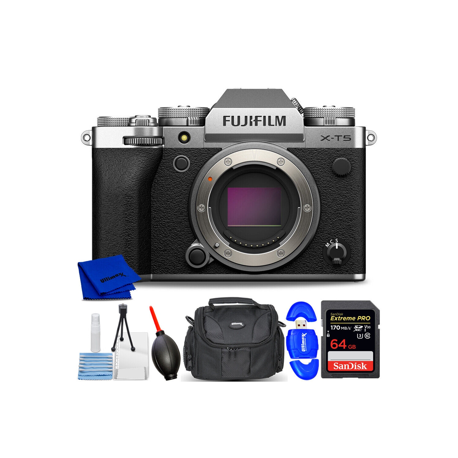 FUJIFILM X-T5 Mirrorless Camera 16782337 - KIT BOX Bundle