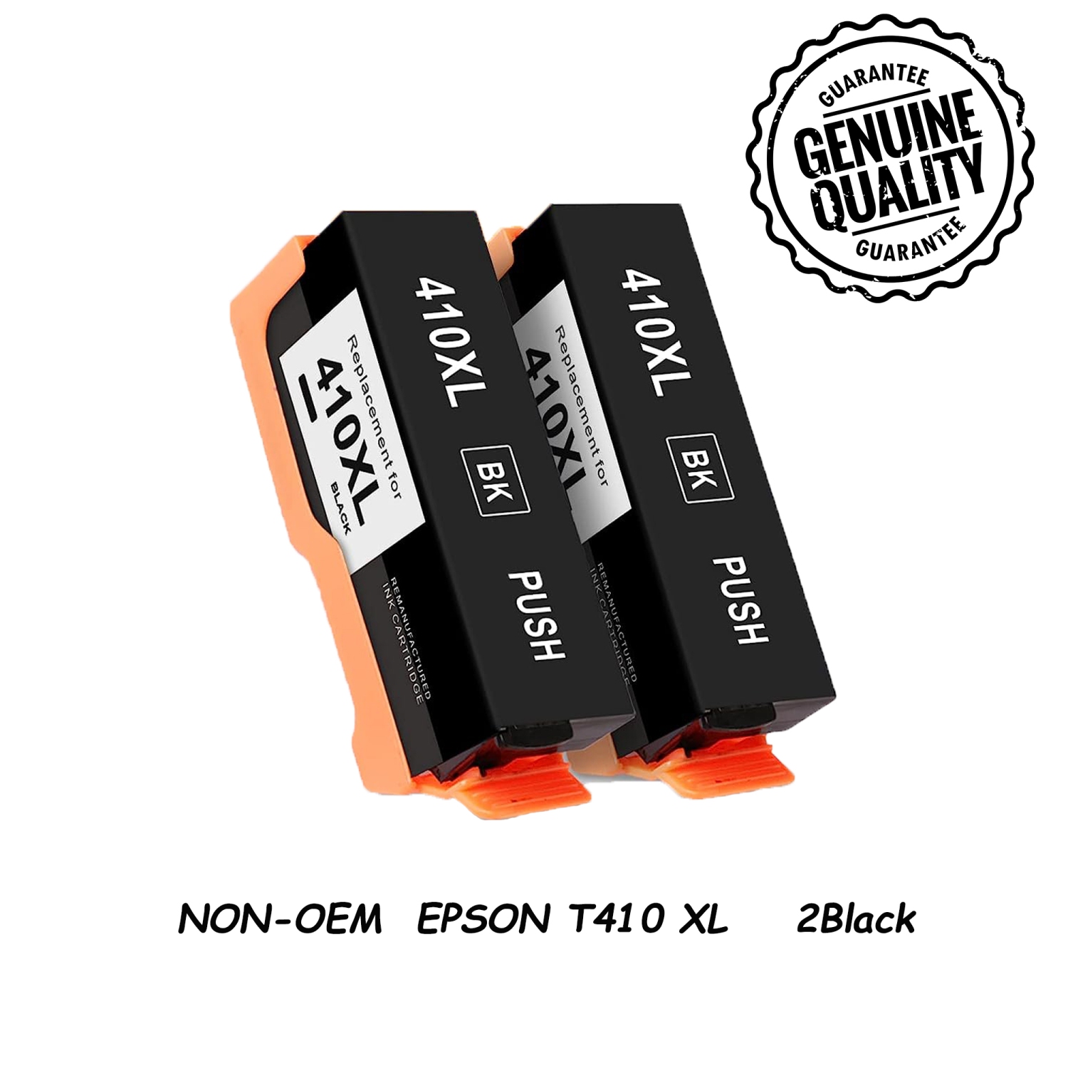 Cartouche d’encre de rechange 2 compatible avec les cartouches d’encre noire pour Epson T410 T410XL à utiliser avec l’imprimante expression XP-640