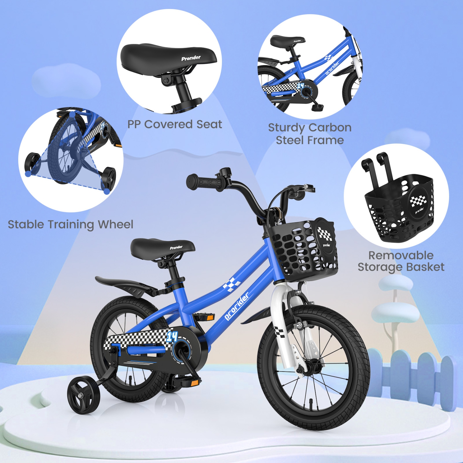 Kids blue clearance bike