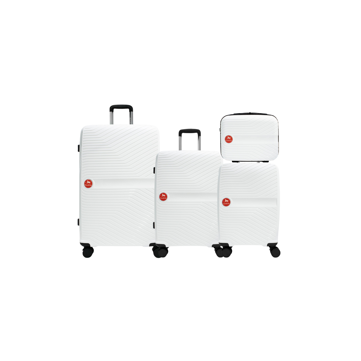 Ensemble de 4 valises rigides colorées Cavalinho - Blanc (68020004)