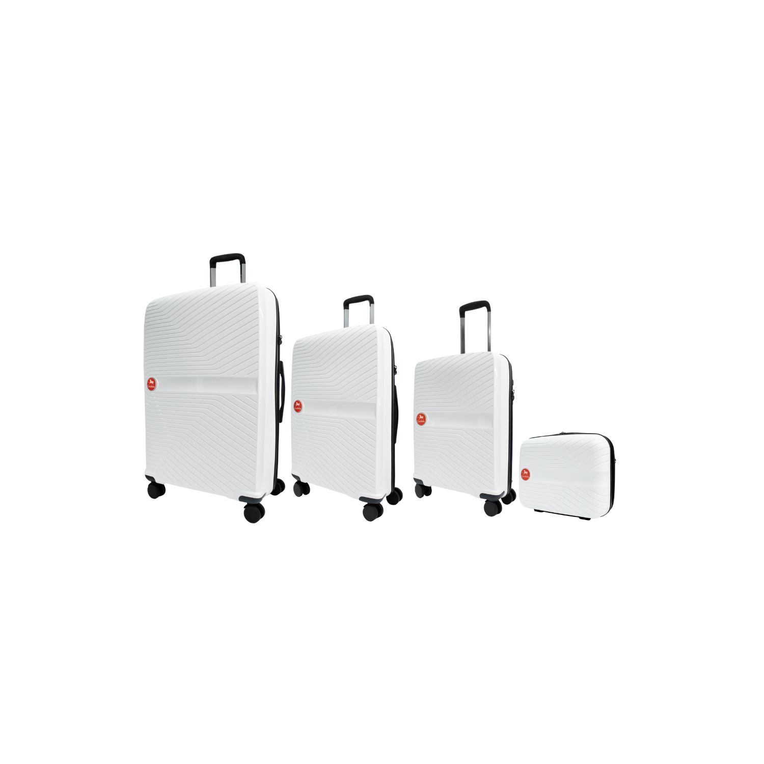 Ensemble de 4 valises rigides colorées Cavalinho - Blanc (68020004)