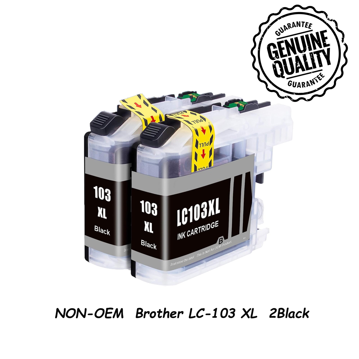 2 Black Compatible Replacement for Brother LC103XL Ink Cartridge High Yield LC-103 LC-103XL Brother MFC J870DW J450DW J470DW J650DW J4410DW J4510DW