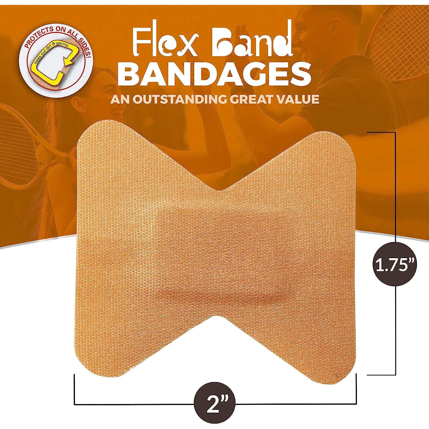 Flexible Fabric Bandages - Flex Fabric Adhesive Bandages Finger-Tip Bandages for Finger Care&nbsp;and to Protect Wounds from Infection -