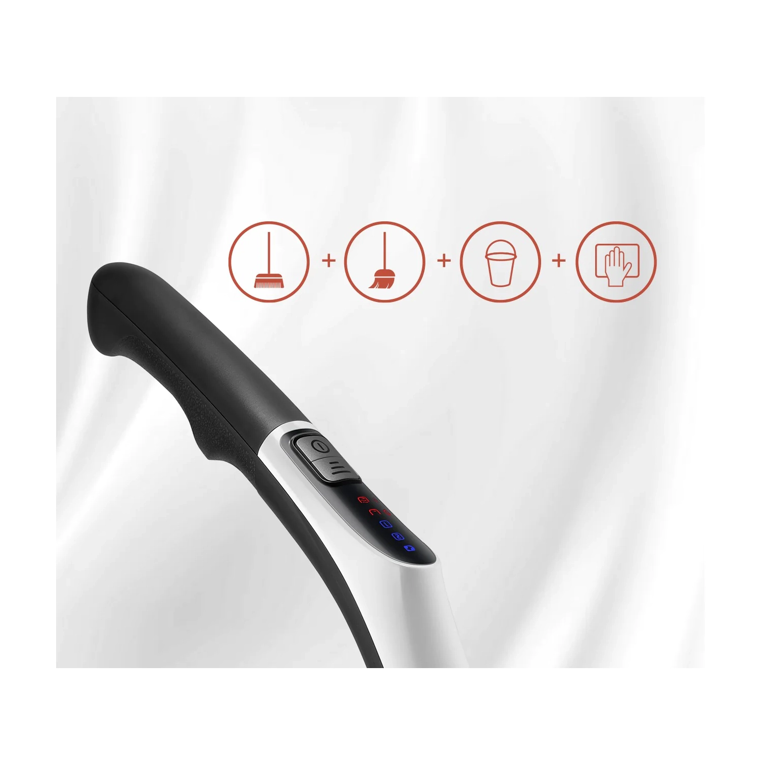 HIZERO Bionic Hard Floor Cleaner,Lightweight Cordless Wet Dry Electric Mop, Quiet Stick Hardwood Floors Cleaners, No Suction As Vacuums, Sweep Mop