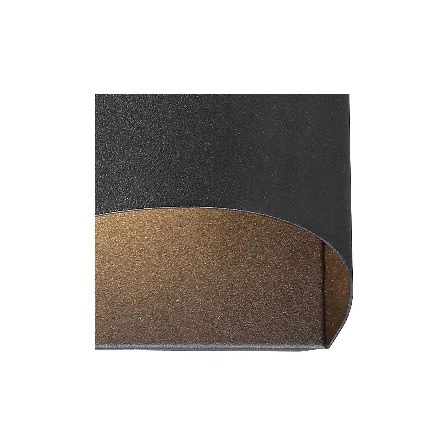 Ratner – Luminaire mural extérieur moderne à DEL noir ciel foncé 5 1/2 po pour terrasse extérieure de terrasse de la grange