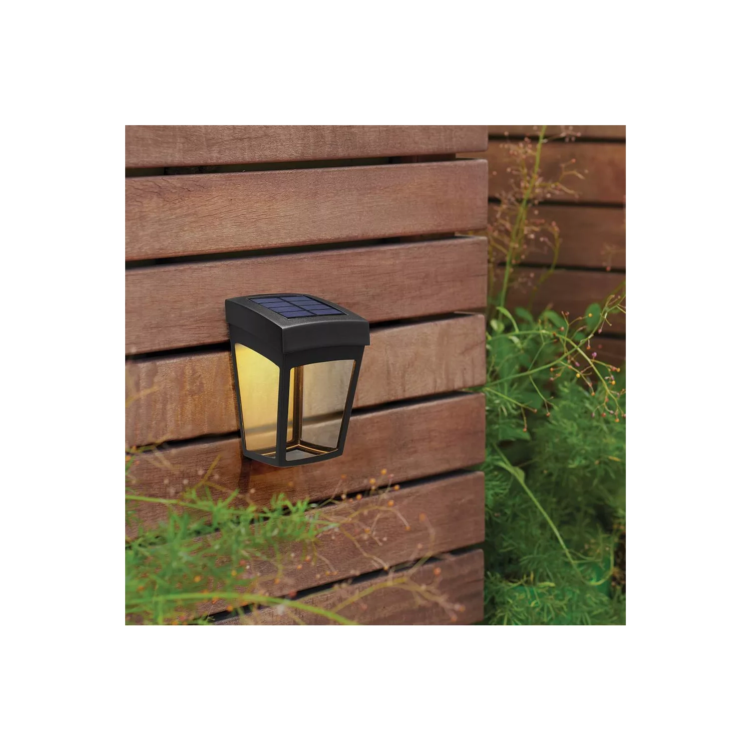 2PK lanternes à DEL pour l'extérieur, noires