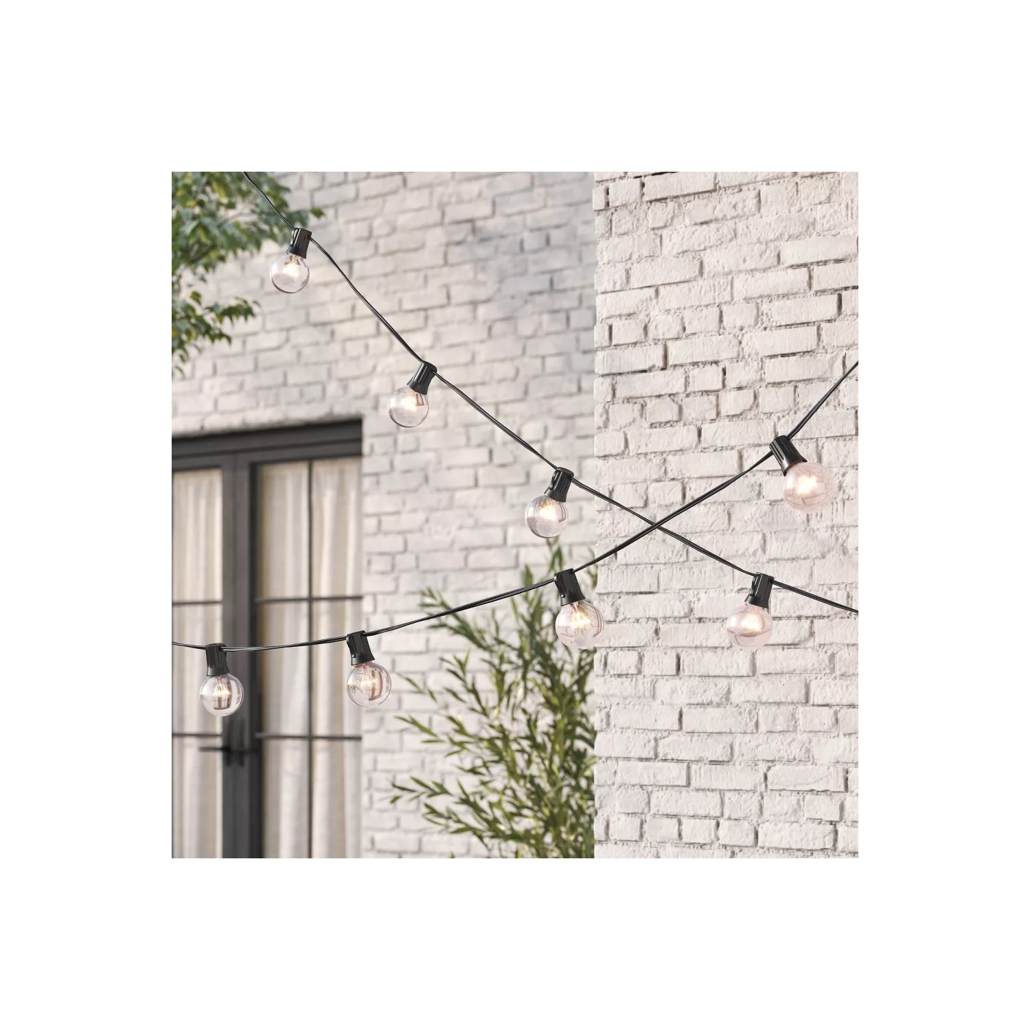 20ct Incandescent Outdoor String Lights G40 Clear Bulbs