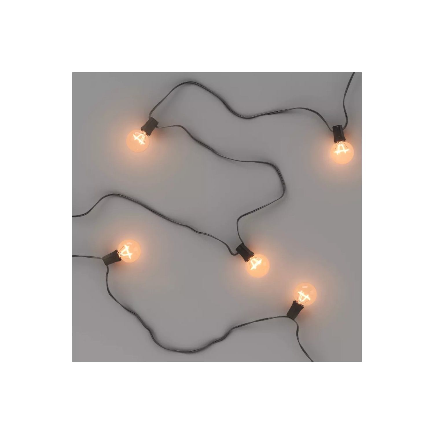 20ct Incandescent Outdoor String Lights G40 Clear Bulbs