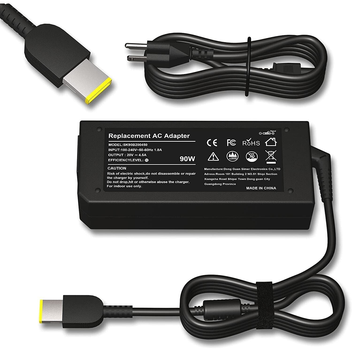 New Compatible Lenovo ThinkPad X1 Carbon 3443CTO 34442GU 344456U Ultrabook AC Adapter Charger 90W