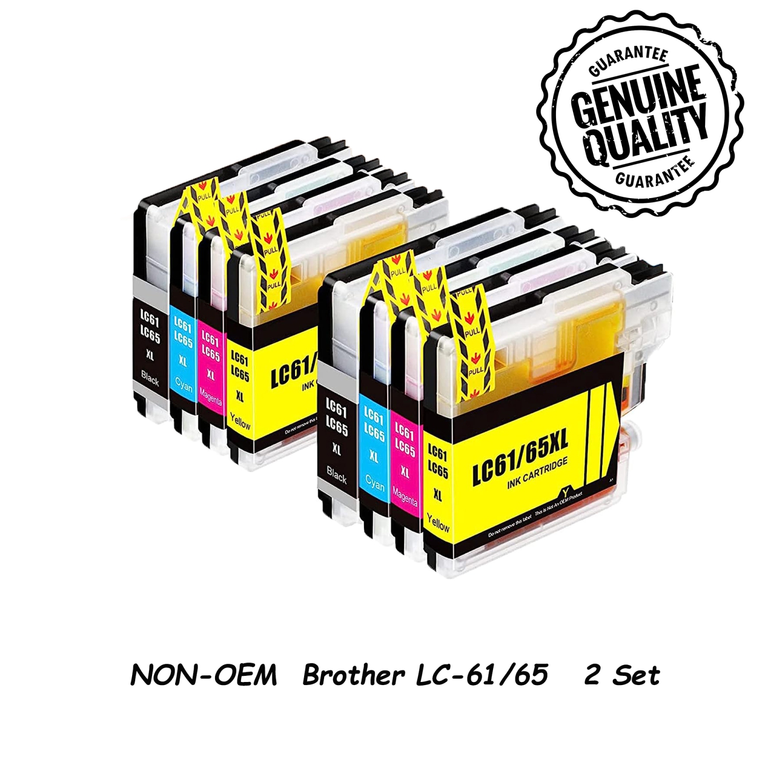 Remplacement de la cartouche d'encre Brother LC65XL LC-65 Haut rendement de l'encre Brother LC61 LC-61 LC65 - Imprimante DCP-385C MFC-250C DCP-395CN