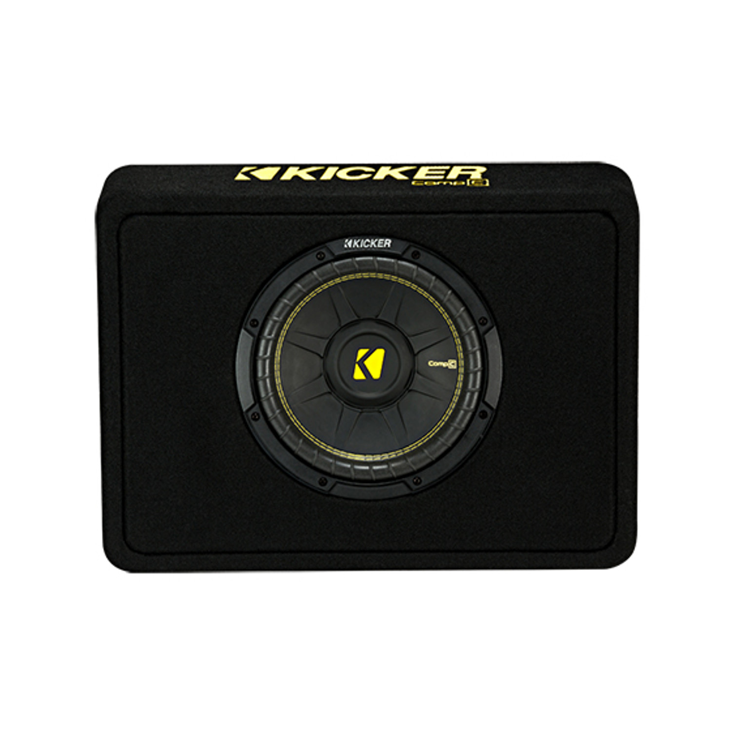 Kicker 44TCWC102 CompC 10-inch Sub in Thin Profile Enclosure, 2-Ohm, RoHS Compliant