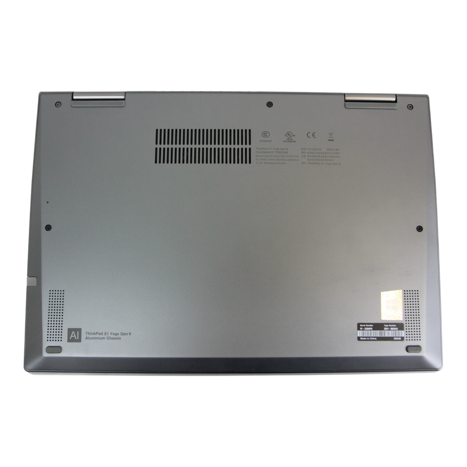 Remis à neuf – portable tactile 14 po X1 Yoga 6 génération de Lenovo – Core i7-1165G7 de 8GB 256GB Go