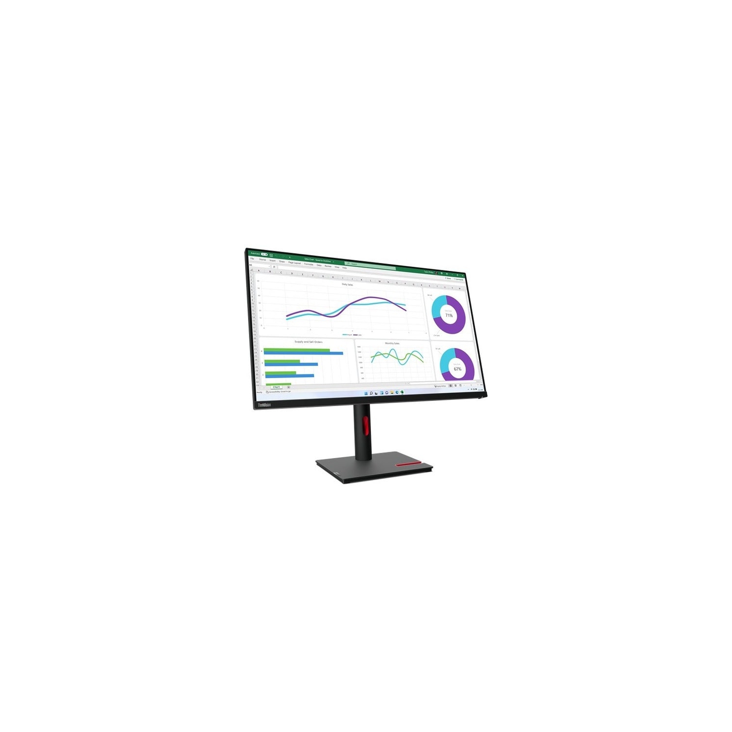 Lenovo ThinkVision 31.5" WQHD 60Hz 4ms IPS LED Monitor - Raven Black -