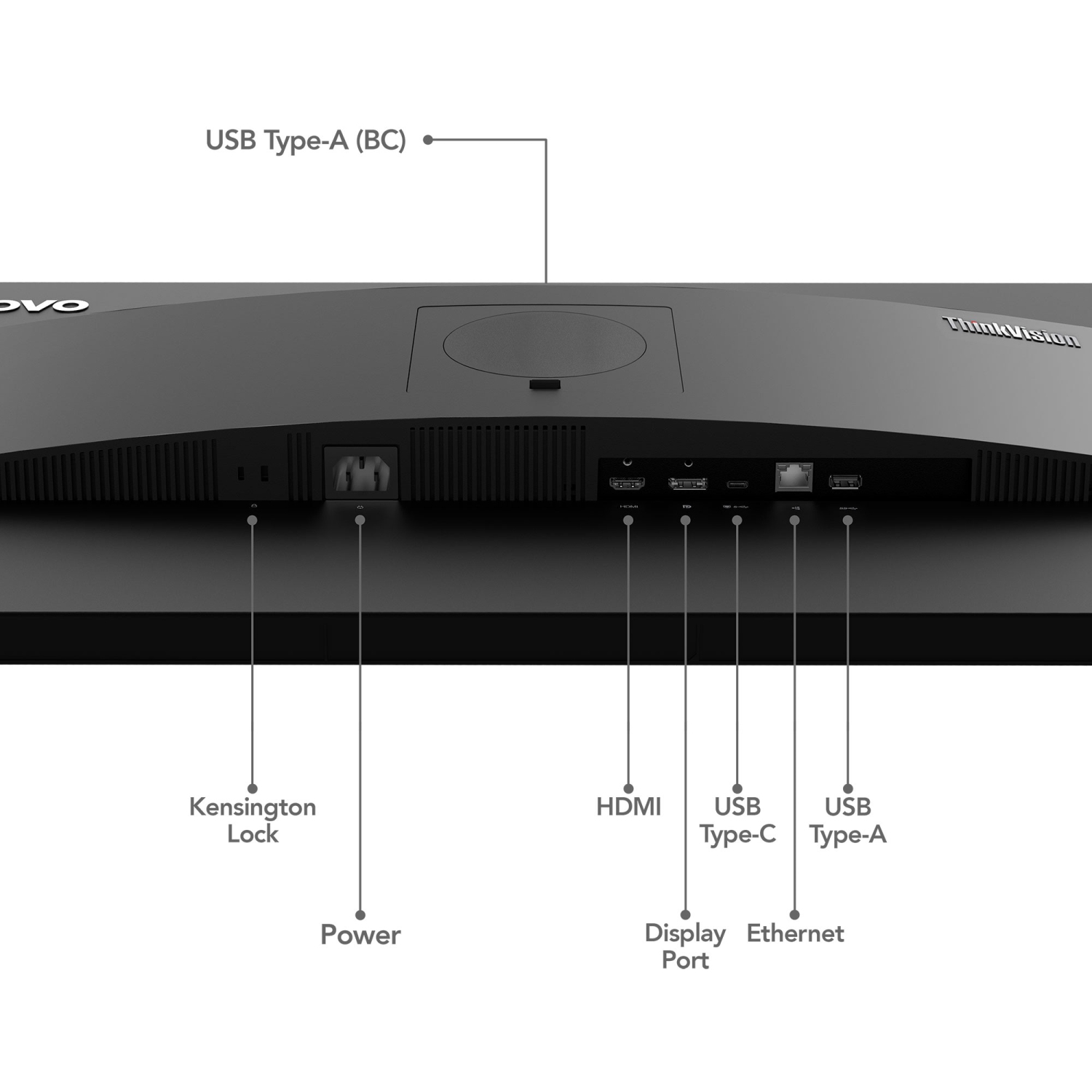 Lenovo ThinkVision 31.5" WQHD 60Hz 4ms IPS LED Monitor - Raven Black -