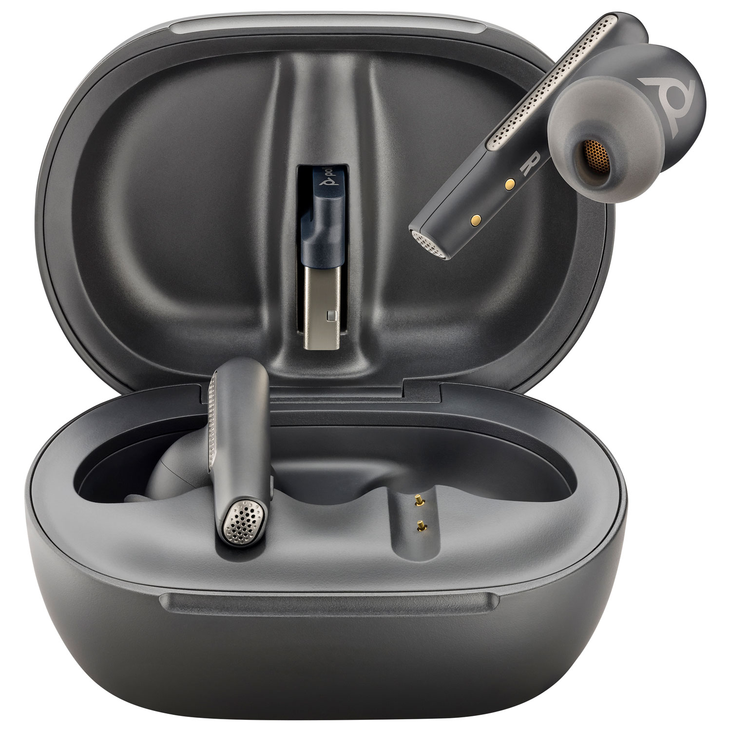 Écouteurs boutons 100 % sans fil à suppression du bruit Voyager Free 60+ UC de Plantronics - Noir