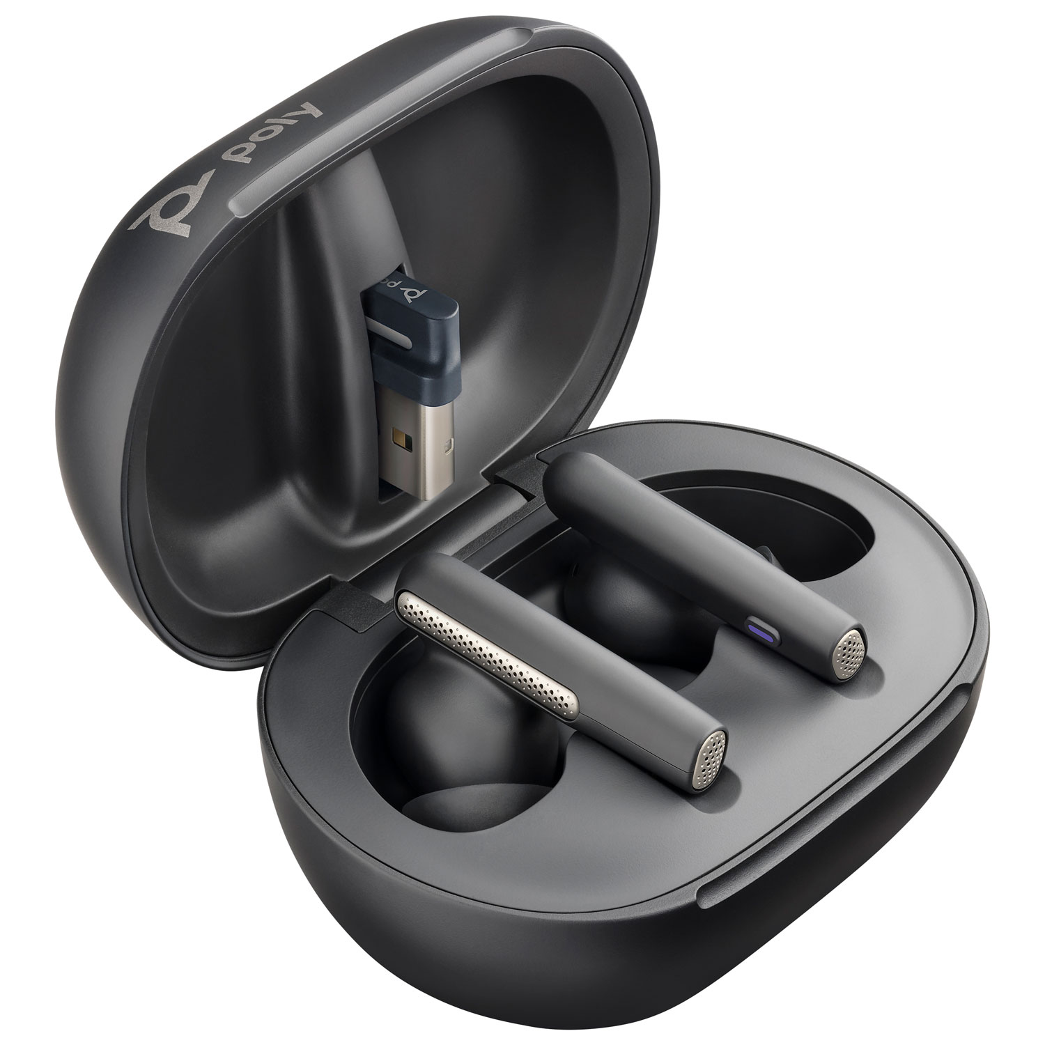 Écouteurs boutons 100 % sans fil à suppression du bruit Voyager Free 60+ UC de Plantronics - Noir