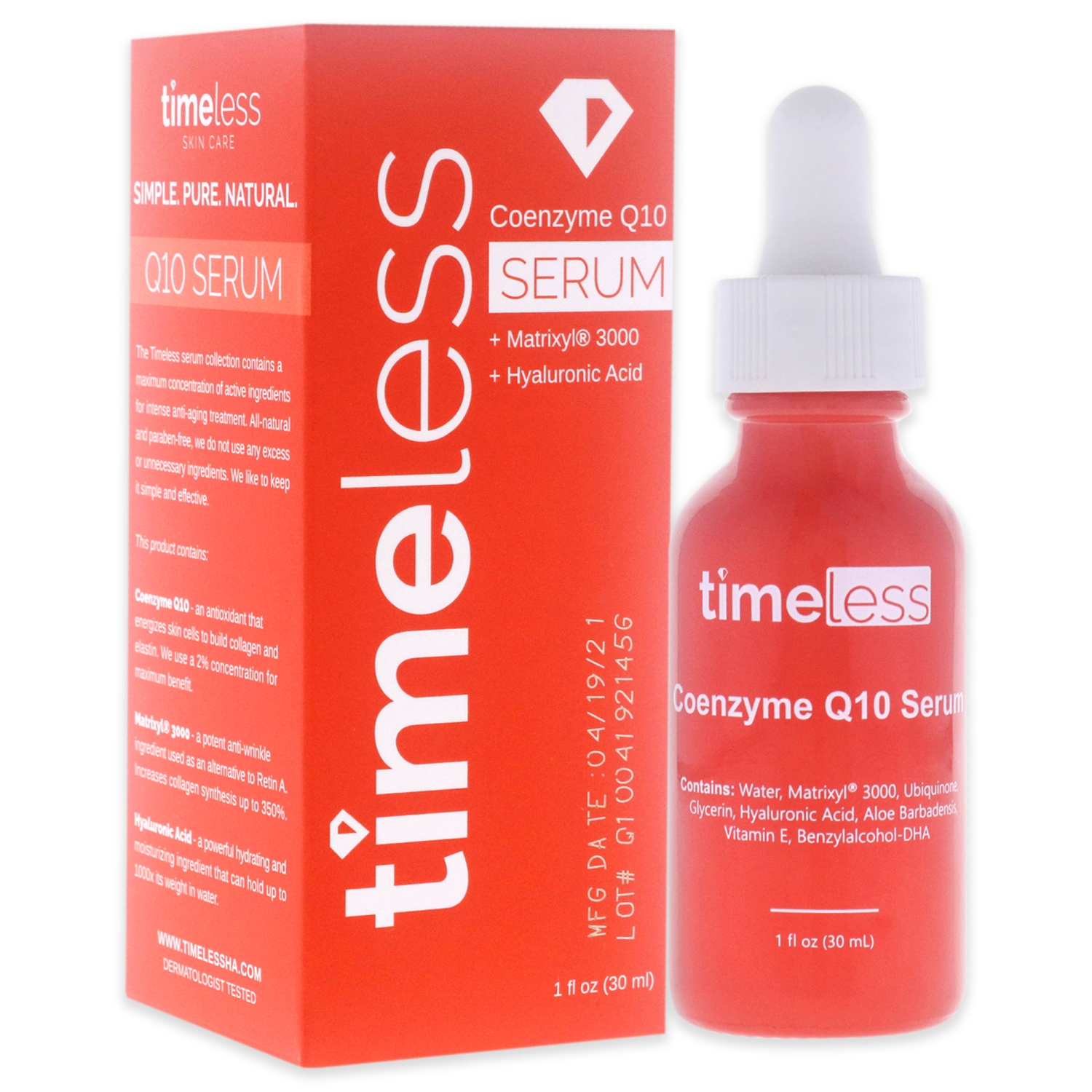 Coenzyme T1 Sérum + Matrixyl 3000 + Acide hyaluronique 30&nbsp;ml/1&nbsp;oz