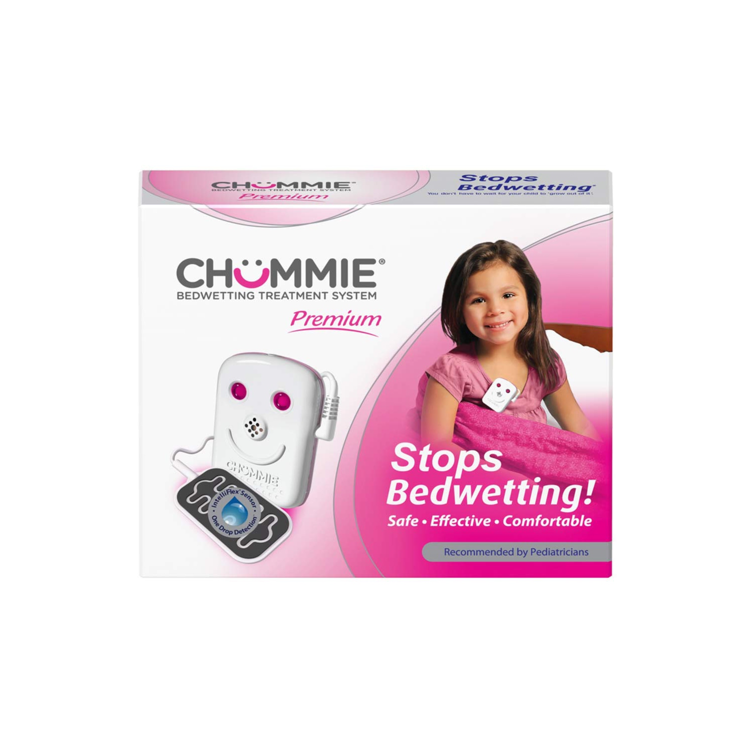 Chummie Premium alarme de mouillage de lit pour les personnes qui dorment profondément - système primé et cliniquement éprouvé avec des sons forts,