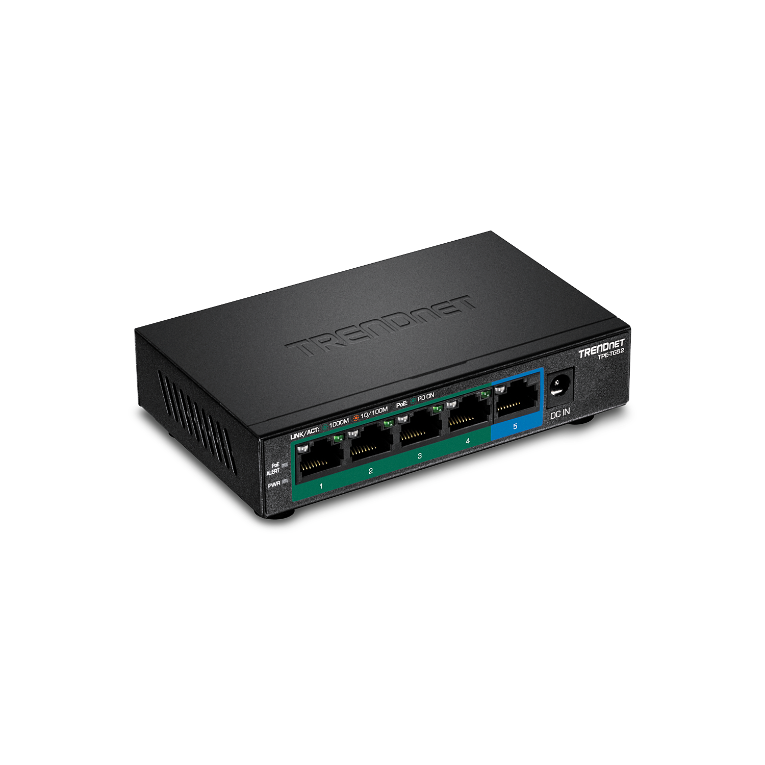 TRENDnet 5-Port Gigabit PoE+ Switch -