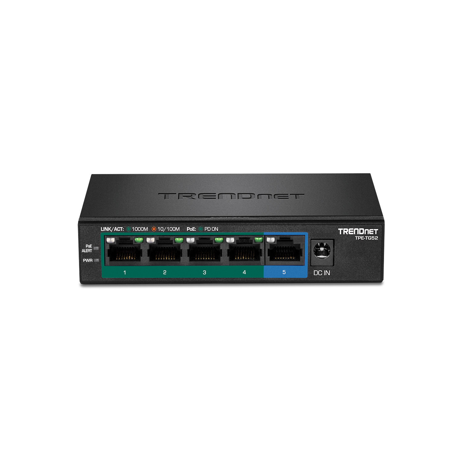 TRENDnet 5-Port Gigabit PoE+ Switch -