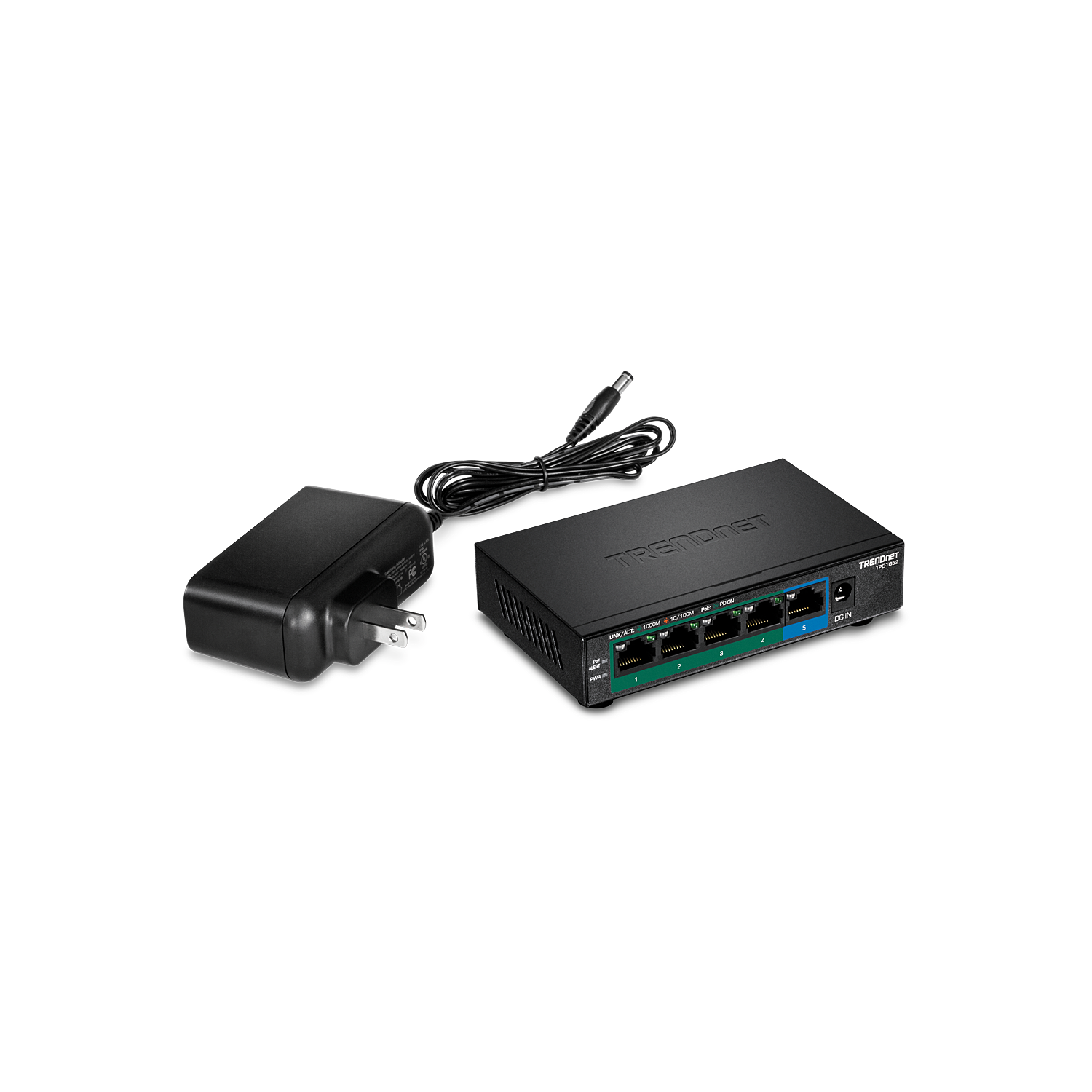 TRENDnet 5-Port Gigabit PoE+ Switch -