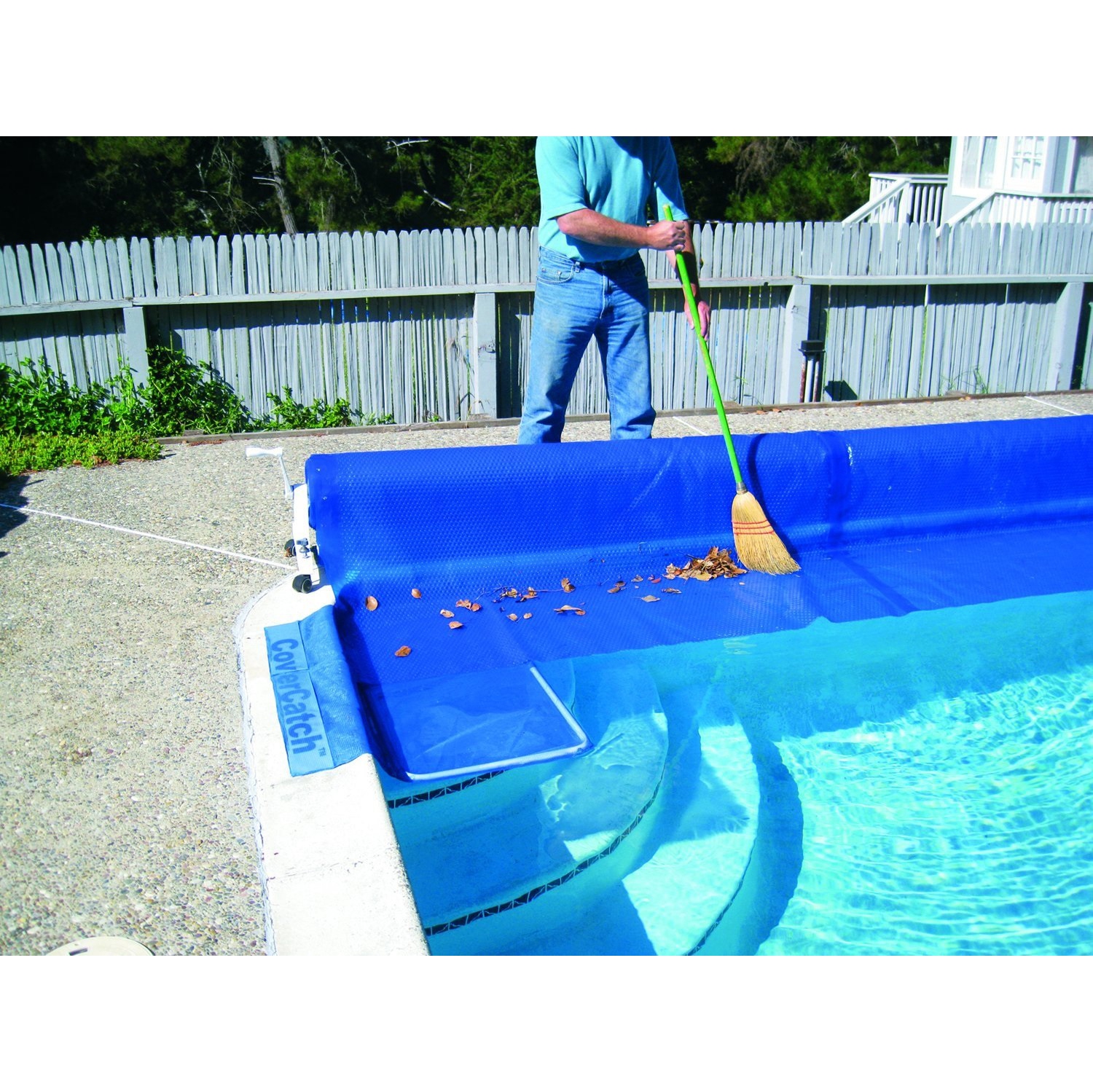 Couverture bleue de 43,75 po pour attraper la piscine accessoire de couverture solaire