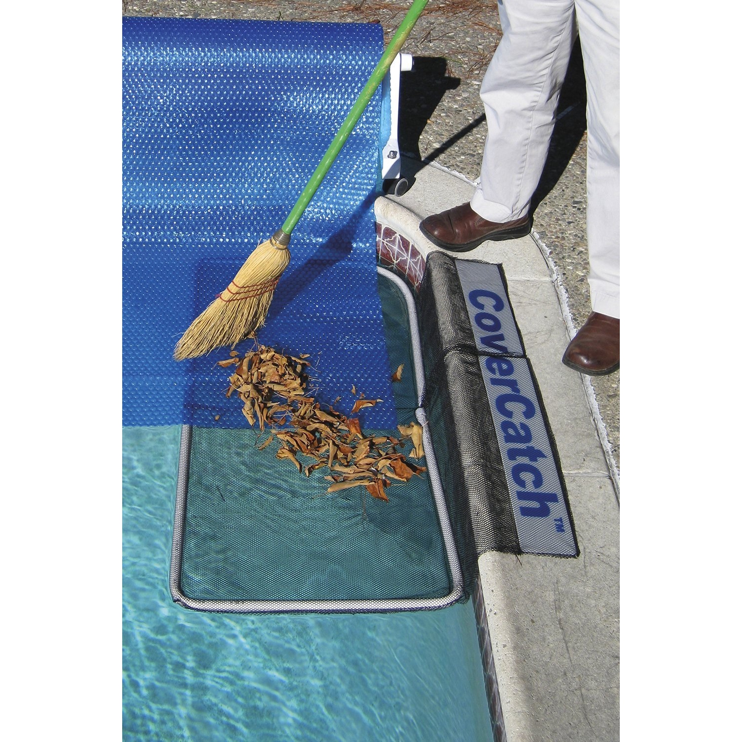 Couverture bleue de 43,75 po pour attraper la piscine accessoire de couverture solaire