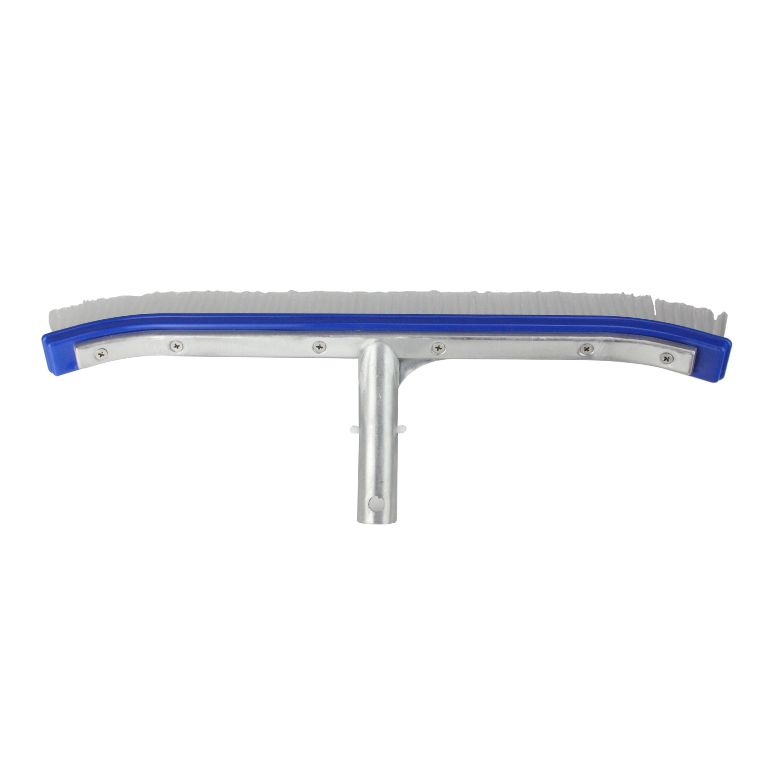 Brosse murale courbée standard bleue de 18 po avec support dorsal