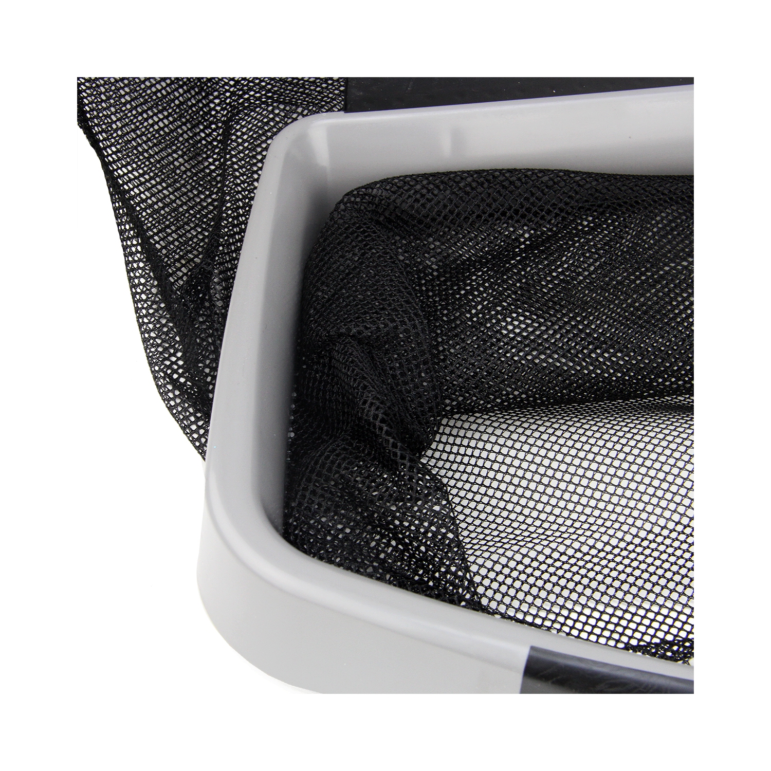 Piscine de 17,5 po en gris et en noir avec poche profonde et tête de râteau à feuilles