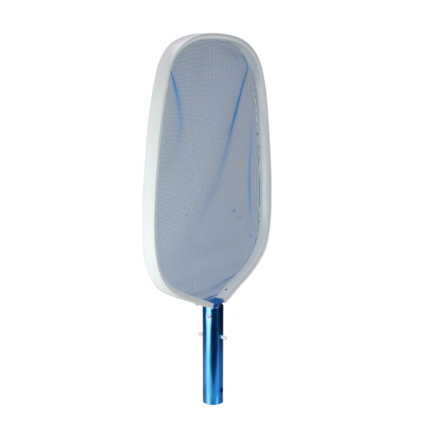 Écumoire de piscine blanche et bleue de 19,75 po avec filet
