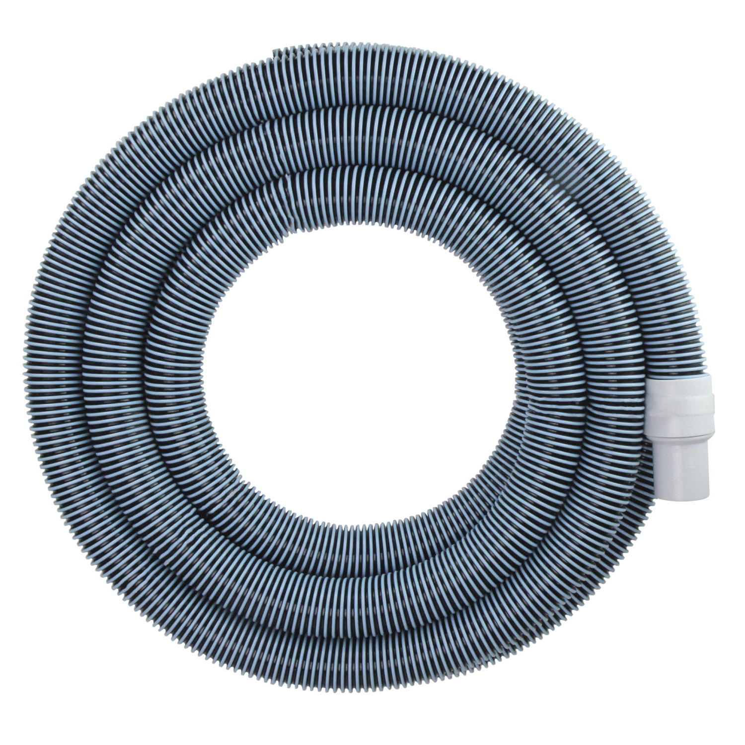 Tuyau d'aspirateur pour piscine creusée en EVA bleu et blanc, 25 pi x 1,5 po