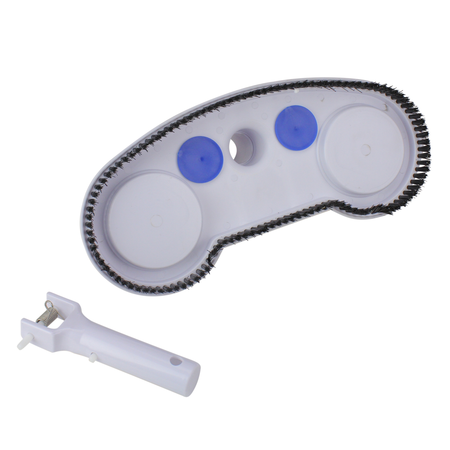 Tête d'aspirateur de piscine à valve de décharge d'air bleue et blanche de 13 po