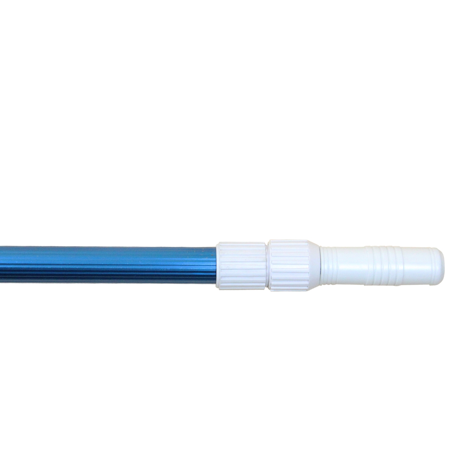 15.75' Blue Corrugated Adjustable Telescopic Pole for Vacuum Heads and Skimmers