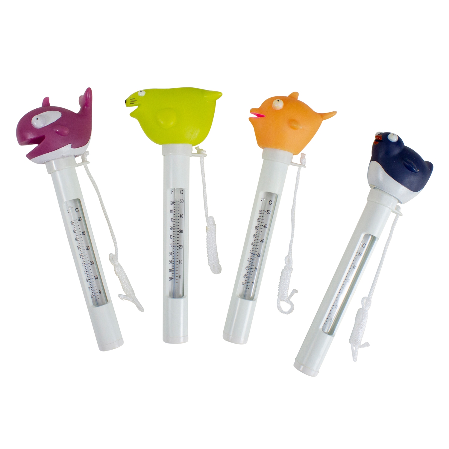 Thermomètres de piscine flottants Sea Babies de 8,25 po - Ensemble de 4
