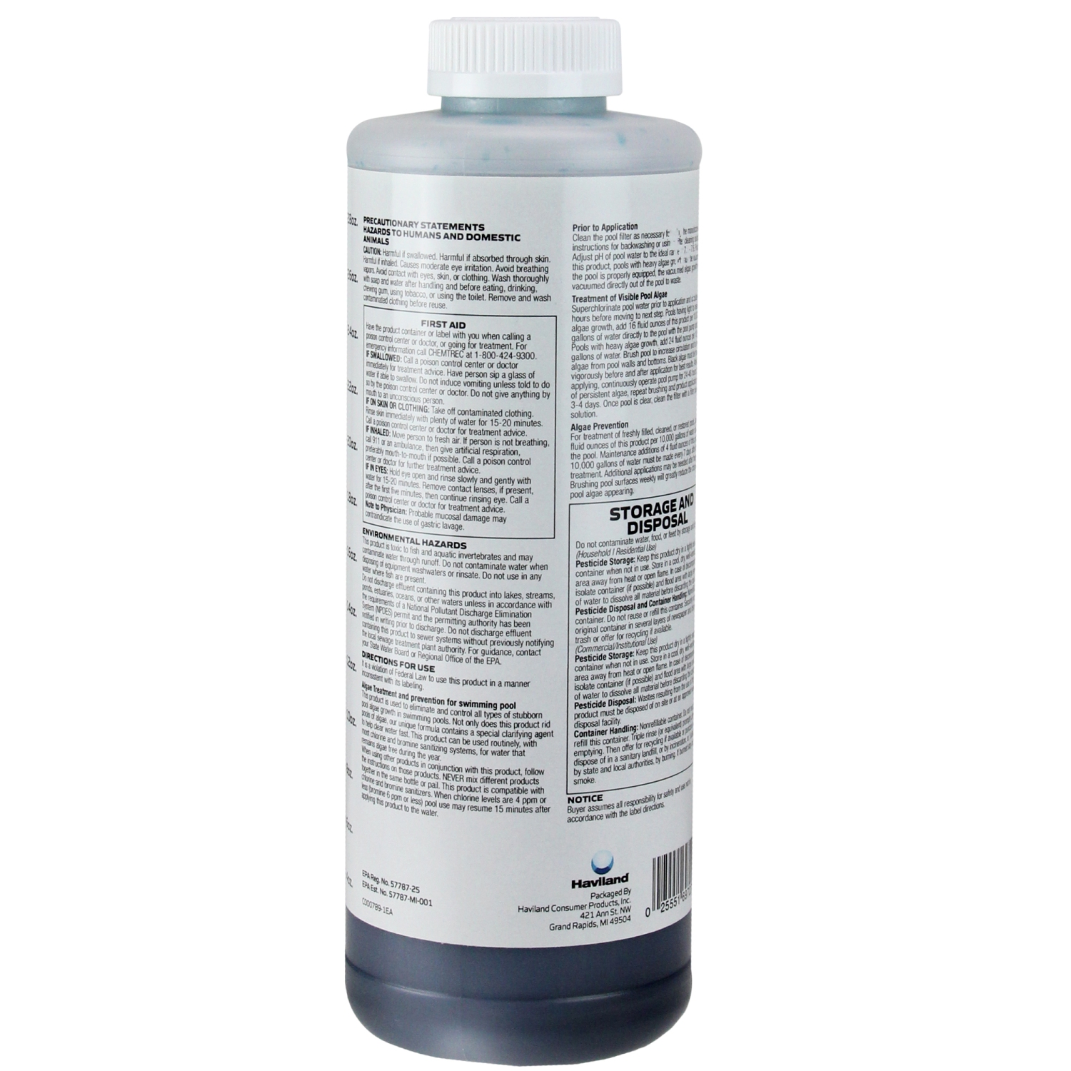 1 Qt - Haviland Combat Extra All Purpose Algaecide