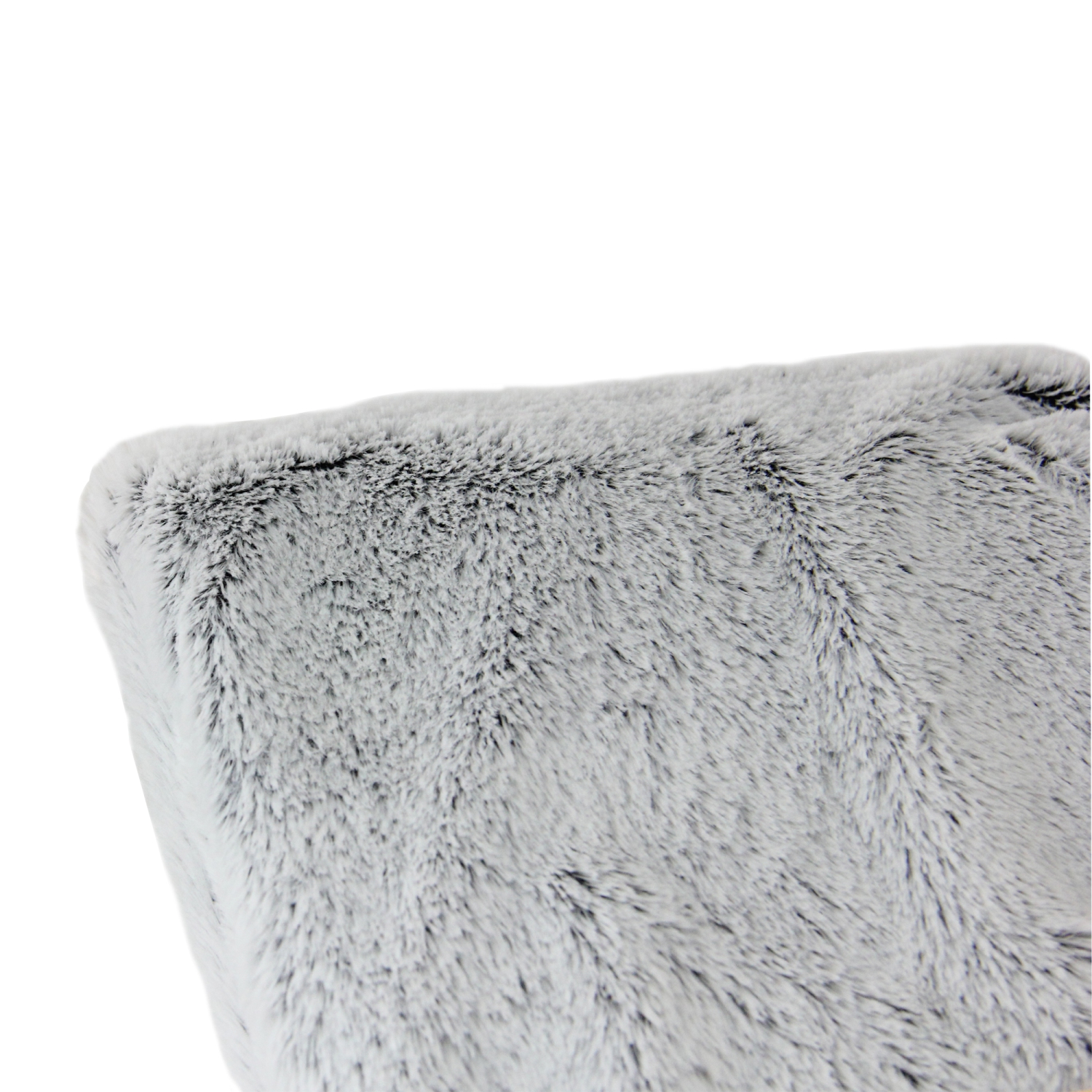 Ash Gray Plush Rectangular Throw Blanket 55" x 62"