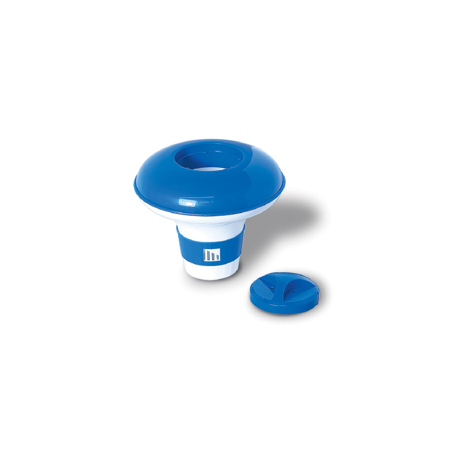 Distributeur de produits chimiques de piscine flottants de 10 po, réglables en blanc et en bleu