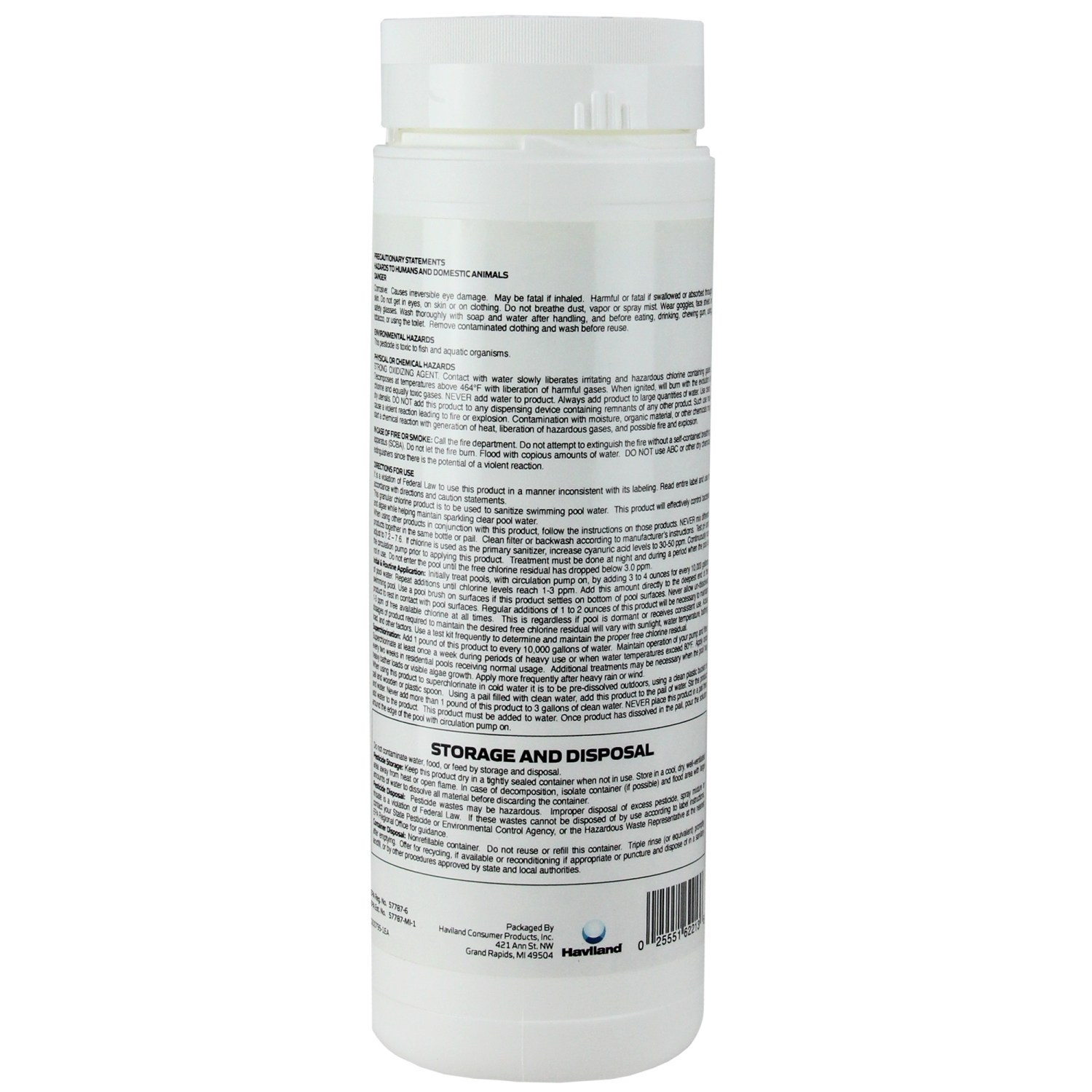 2 Lb - Haviland Durachlor Potent Stabilized Granular Chlorine