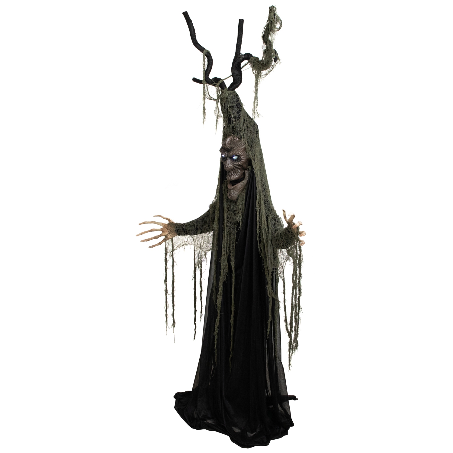 LED Lighted and Animated Tree Man Halloween Decoration - 7'