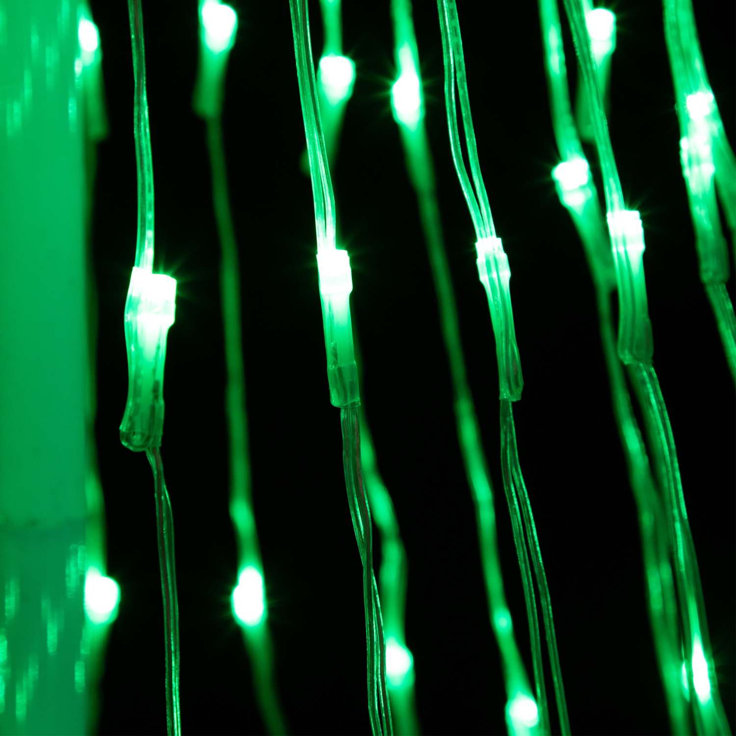 Sapin de Noël illuminé à DEL avec décoration d'extérieur d'étoiles - 12 pi - Vert