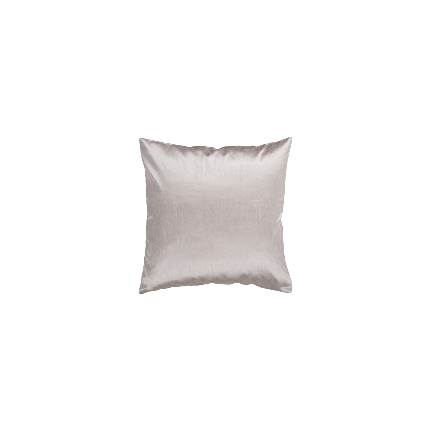 Housse de 18 po pour coussin carré élégant, gris uni