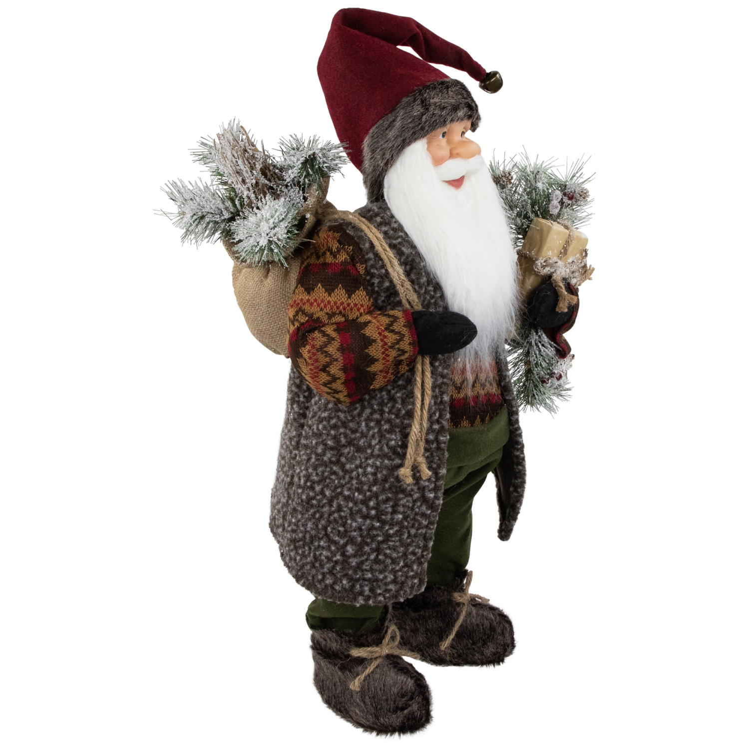 24" Country Rustic Santa Claus Christmas Figure