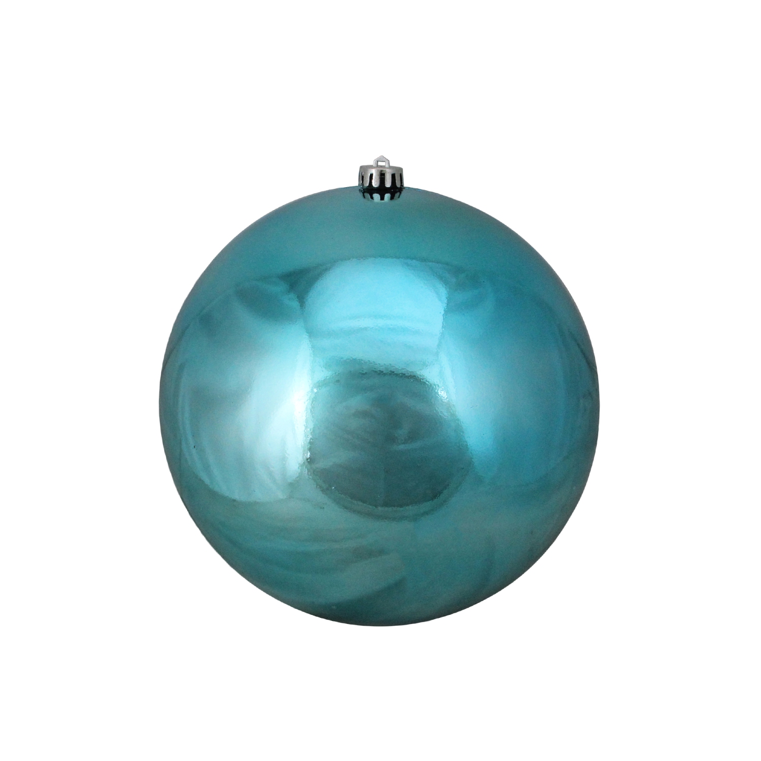Shiny Shatterproof Commercial Christmas Ball Ornament - 10" - Turquoise Blue