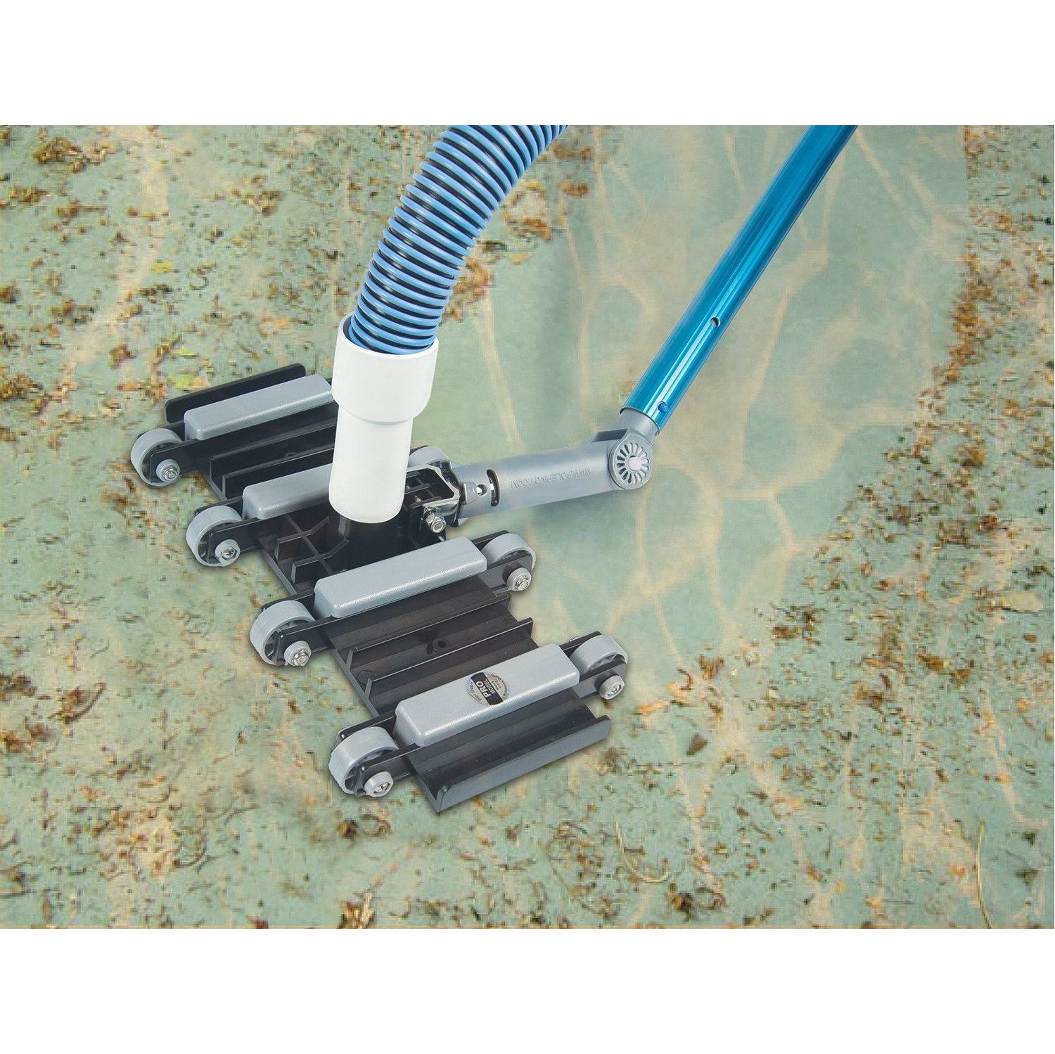 Connecteur pivotant réglable à mât gris de 10 po pour poteaux de piscine